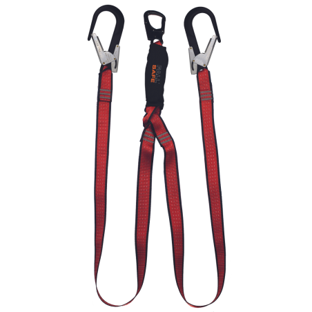 Tlumič pádu ATEX, 2 lana a 2 karabiny