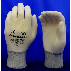 Rukavice ESD antistatické z bílého nylonu
