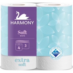 Toaletní papír Harmony Soft 4, 3 vrstvý, 17,5 metrů, cena za balení 4 ks  - AKCE!