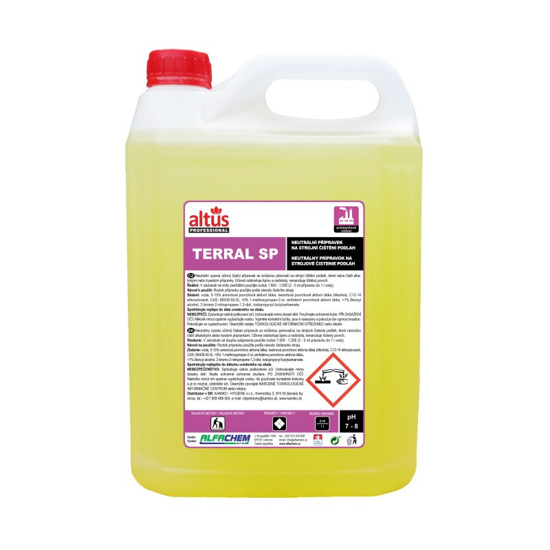 ALTUS Professional TERRAL SP, neutrální přípravek pro strojní čištění, 5 litrů