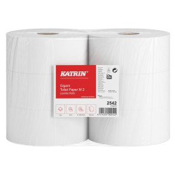 Toaletní papír KATRIN Gigant 2542 Jumbo 230, bílý, 2-vrstvý, 300m, 6 rolí - cena za 6 rolí