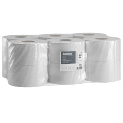 Toaletní papír KATRIN Plus Gigant 2511 Jumbo 180, 2-vrstvý, celulóza, 100 m, 12 rolí - cena za 12 rolí