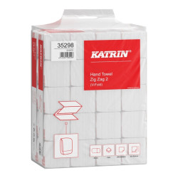 Papírové Z-Z ručníky KATRIN 35298, skládané, 2-vrstvé, bílé, Handy Pack, 4000 ks