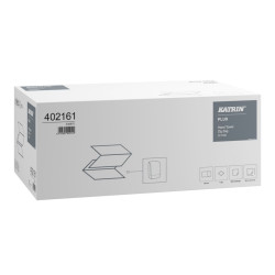 Papírové Z-Z ručníky KATRIN Plus 402161, skládané, 1-vrstvé, bílé, 4000 ks