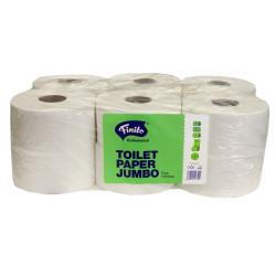 Toaletní papír JUMBO 190 Finito, 2-vrstvý, bílý celulóza 100m, 12 rolí - cena za 12 rolí