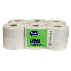 Toaletní papír JUMBO 190 Finito, 2-vrstvý bílý celulóza 120m, 12 rolí - cena za 12 rolí