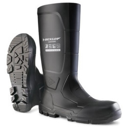 Holínky DUNLOP ACIFORT JOBGUARD S5 s ocelovou špicí, černé