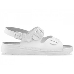 Obuv WINTOPERK White SPARTA, pantofle s páskem přes patu - AKCE!