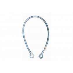 Ocelové lanko LANEX PCLAZ 01 s oky, průměr 8 mm, délka 1 m