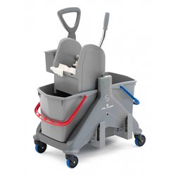 Vozík úklidový FILMOP OneFRED 2 x 15L, plast, s miskou na čist.prostř. a držákem mopu
