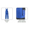 Kalhoty CXS LUXY s laclem, pánské, zkrácené na 170-176 cm, modré