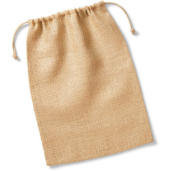 Pytel W415 se stahovacími šňůrkami, jutový