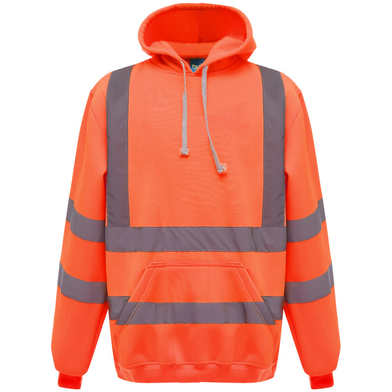 Mikina HVK05 Hi-Vis s kapucí, výstražná