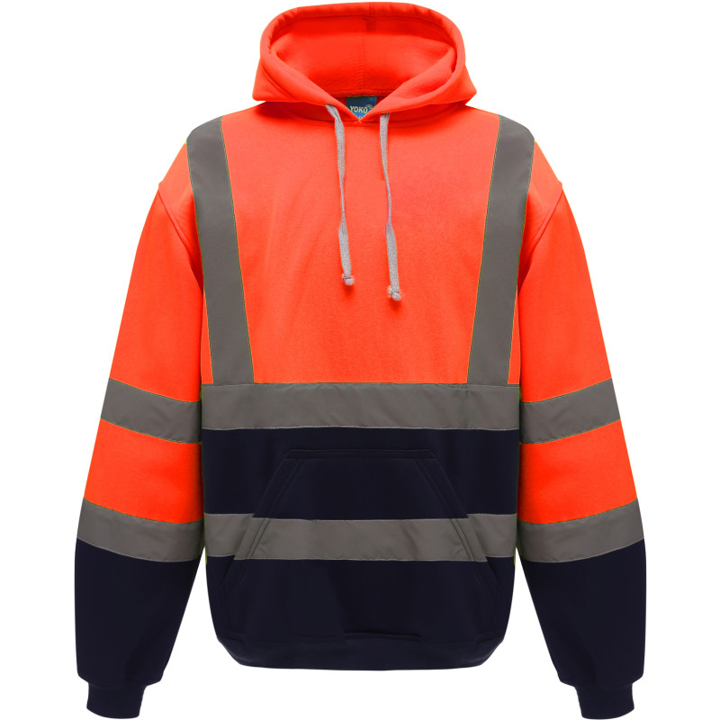 Mikina HVK05 Hi-Vis s kapucí, výstražná