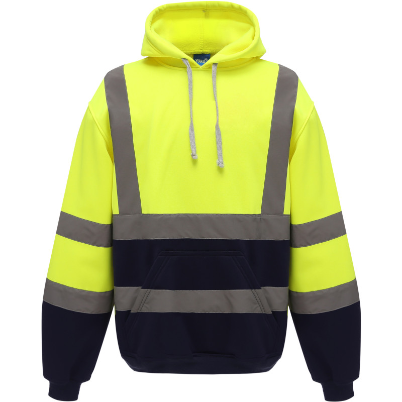 Mikina HVK05 Hi-Vis s kapucí, výstražná
