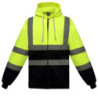 Mikina HVK07 Hi-Vis s kapucí, výstražná