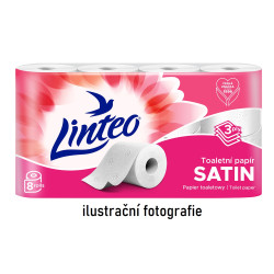 Toaletní papír 3 vrstvý, bez vůně, 8 ks - cena za bal. 8 ks