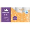 Toaletní papír Harmony Soft AROMA CREAM 8, 3 vrstvý, 17,5 metrů, cena za balení 8 ks 