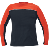 Tričko EMERTON s dlouhým rukávem, černo-oranžové