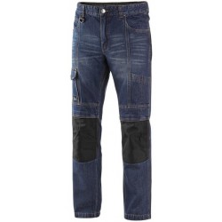 Kalhoty NIMES I, jeans, pánské, modro-černé