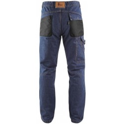Kalhoty NIMES I, jeans, pánské, modro-černé