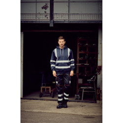 Mikina HVK05 Hi-Vis s kapucí, výstražná