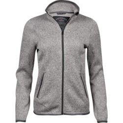 Bunda TJ 9616, melanžová, fleecová, dámská
