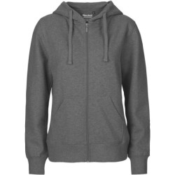 Mikina s kapucí O 83301 na zip, bio bavlna, dámská