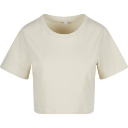 Tričko crop top NM 006, těžký, dámské, krátký rukáv