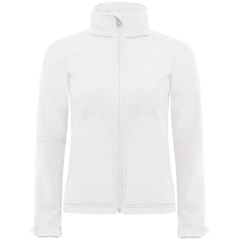 Bunda B&C Hooded Softshell women s kapucí, softshellová, 3-vrstvá, dámská