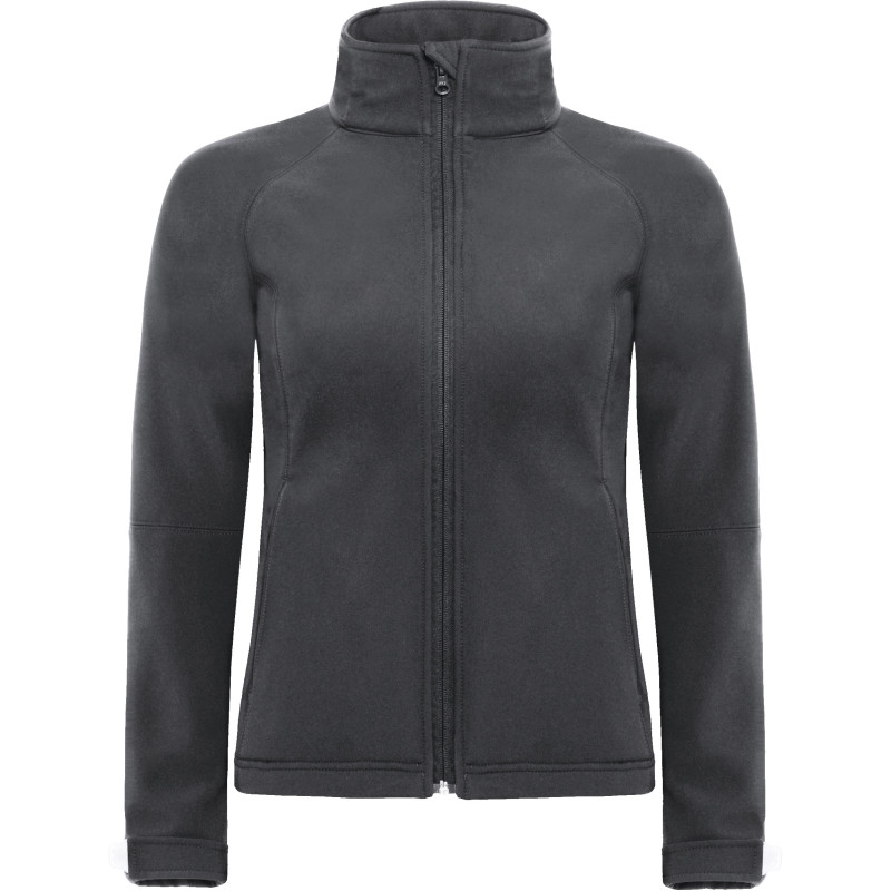 Bunda B&C Hooded Softshell women s kapucí, softshellová, 3-vrstvá, dámská