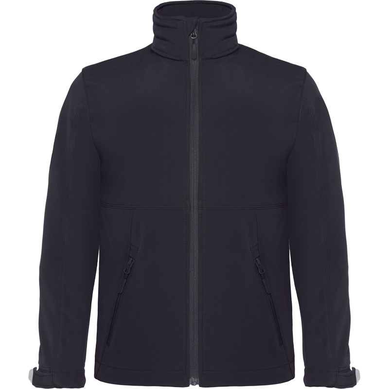 Bunda B&C Hooded Softshell /kids, softshellová, 3-vrstvá, dámská