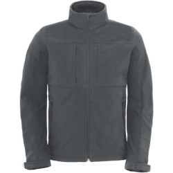 Bunda B&C Hooded Softshell /men s kapucí, softshellová, pánská