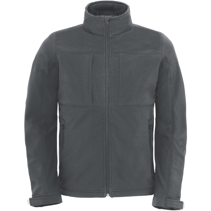 Bunda B&C Hooded Softshell /men s kapucí, softshellová, pánská