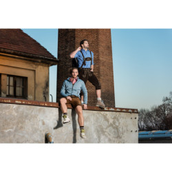 Bunda JN 762, pletená fleecová, pánská