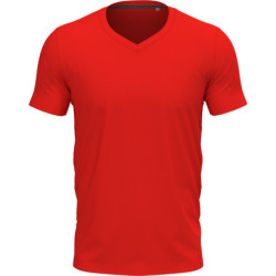 Tričko V-Neck T Clive, výstřih do V, krátký rukáv, pánské