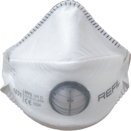 Respirátor REFIL 1031 FFP2, tvarovaný, s ventilkem, 10 ks - cena za celý box 10 ks
