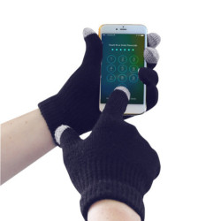 Rukavice Touchscreen GL16, pletené, zateplené