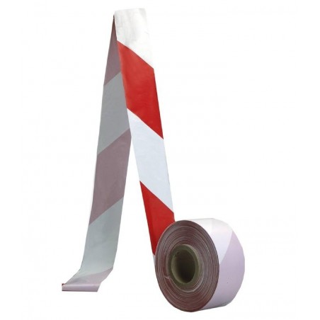 Bezpečnostní zábrana vstupu - páska červeno-bílá, šířka 80mm,délka 500m